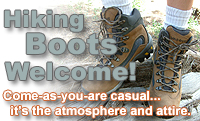Casual atmosphere... casual attire!